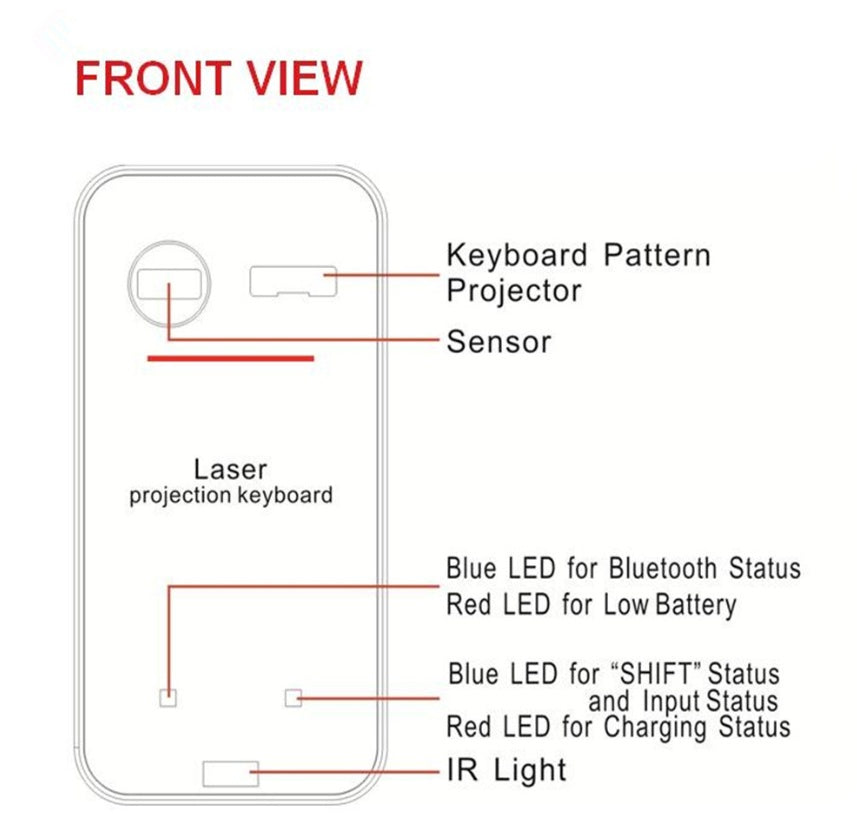 LEING FST Virtual Laser Keyboard with Mouse Function