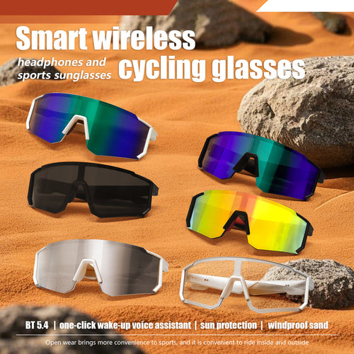 Bluetooth Cycling Glasses with Built-In Audio